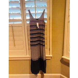 Vince Striped Maxi Dress, Med., NWT